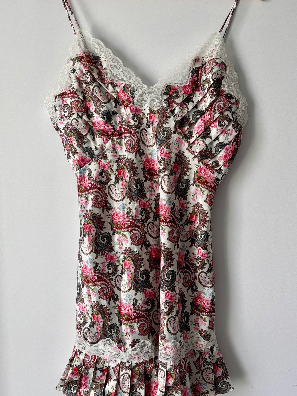 Victoria's Secret Gold Label Paisley Floral Slip Dress | Sz M